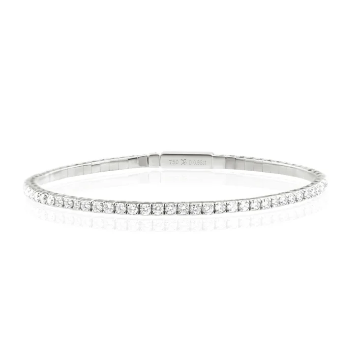 Bracelet rivière Excellence Or gris 750/1000 & Diamants
