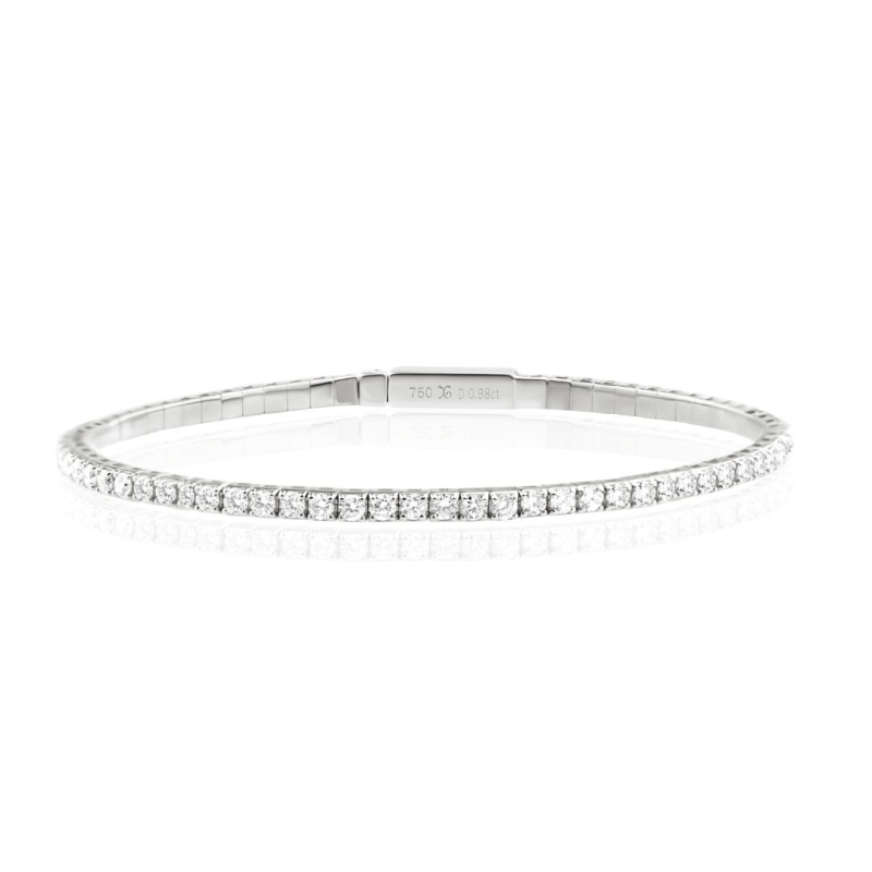 Bracelet rivière Excellence Or gris 750/1000 & Diamants