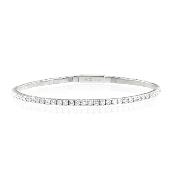 Bracelet rivière Excellence Or gris 750/1000 & Diamants