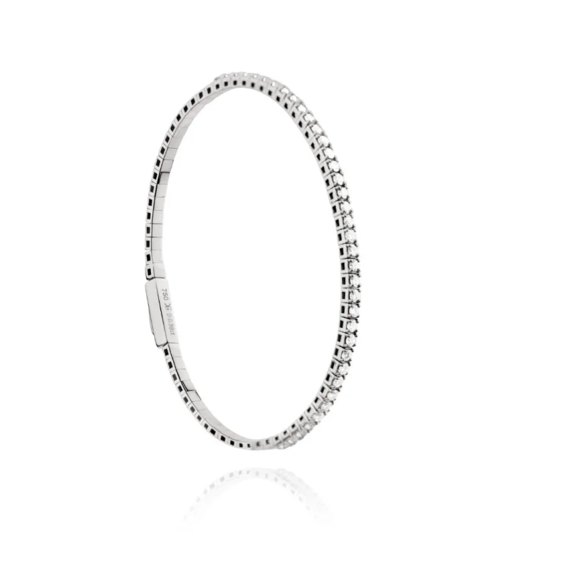 Bracelet rivière Excellence Or gris 750/1000 & Diamants