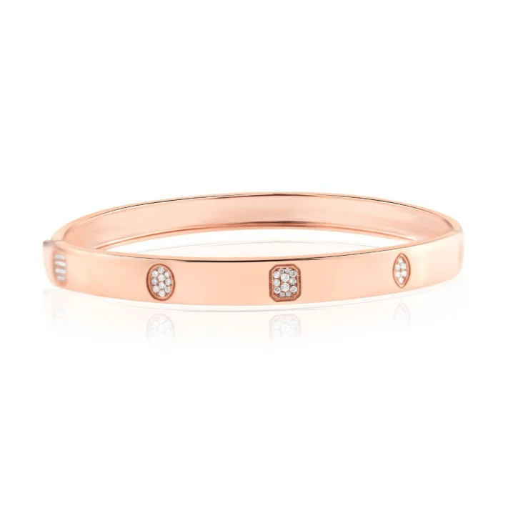 Bracelet Excellence Or rose 750/1000 & Diamants