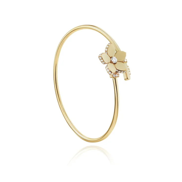 Bracelet Flower Excellence Or jaune 750/1000 & Diamants 2