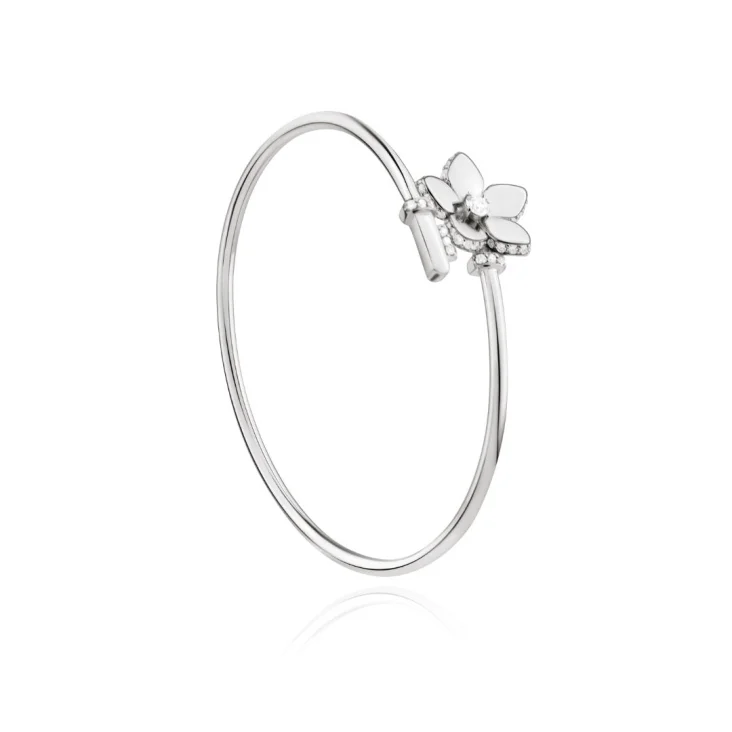 Bracelet Flower Excellence Or gris 750/1000 & Diamants 2