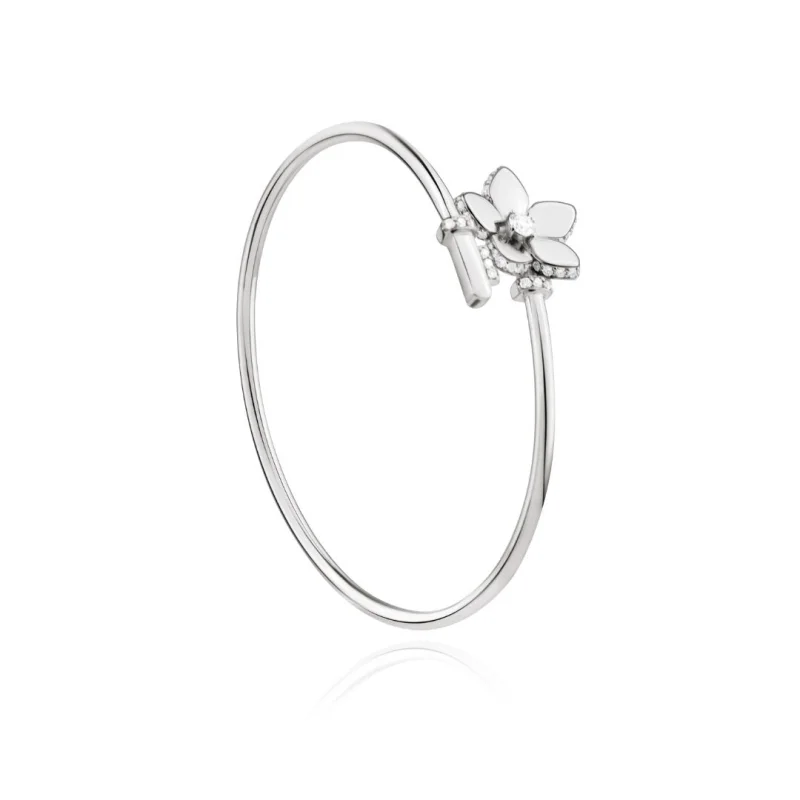 Bracelet Flower Excellence Or gris 750/1000 & Diamants