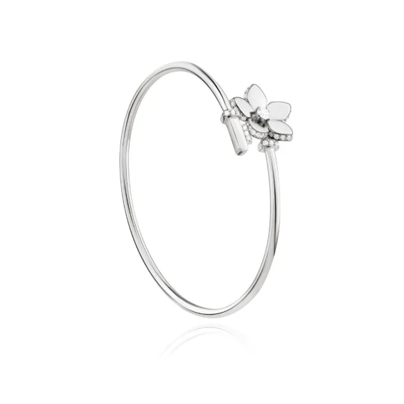 Bracelet Flower Excellence Or gris 750/1000 & Diamants