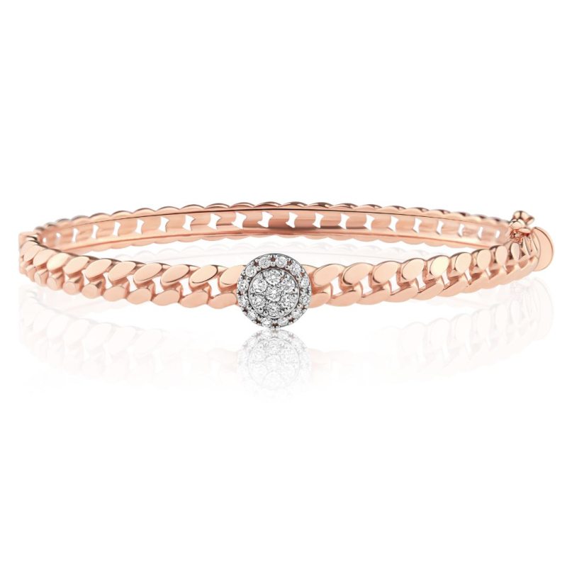 Bracelet Excellence Or rose 750/1000 & Diamants