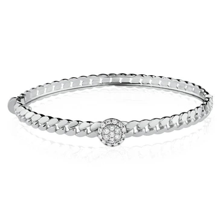 Bracelet Excellence Or gris 750/1000 & Diamants