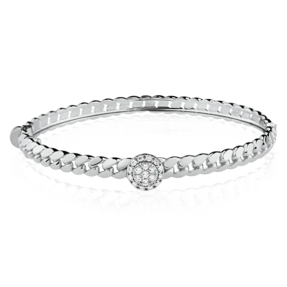 Bracelet Excellence Or gris 750/1000 & Diamants