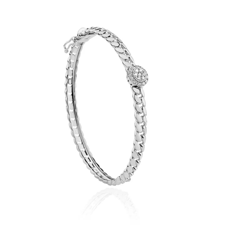 Bracelet Excellence Or gris 750/1000 & Diamants 2