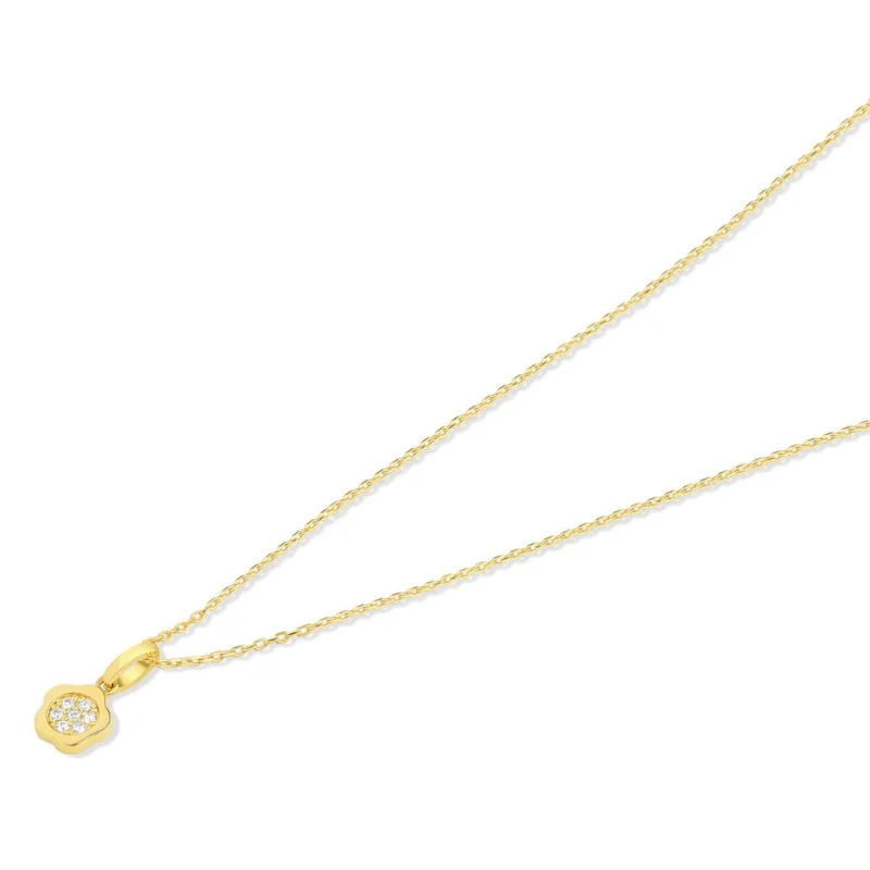 Collier marguerite Excellence Or jaune 750/1000 & Diamants