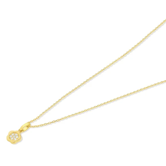 Collier marguerite Excellence Or jaune 750/1000 & Diamants