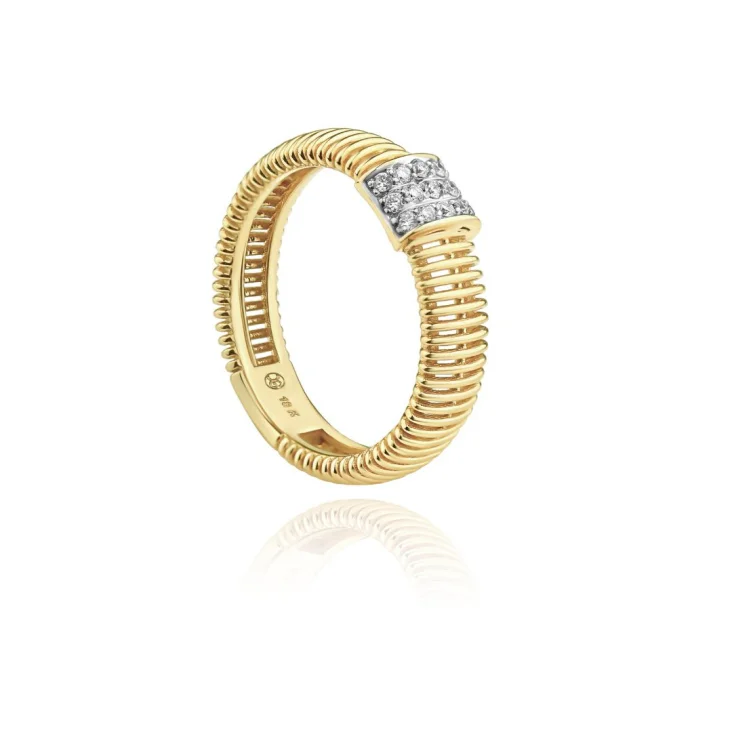 Bague Excellence Or jaune 750/1000 & Diamants 2