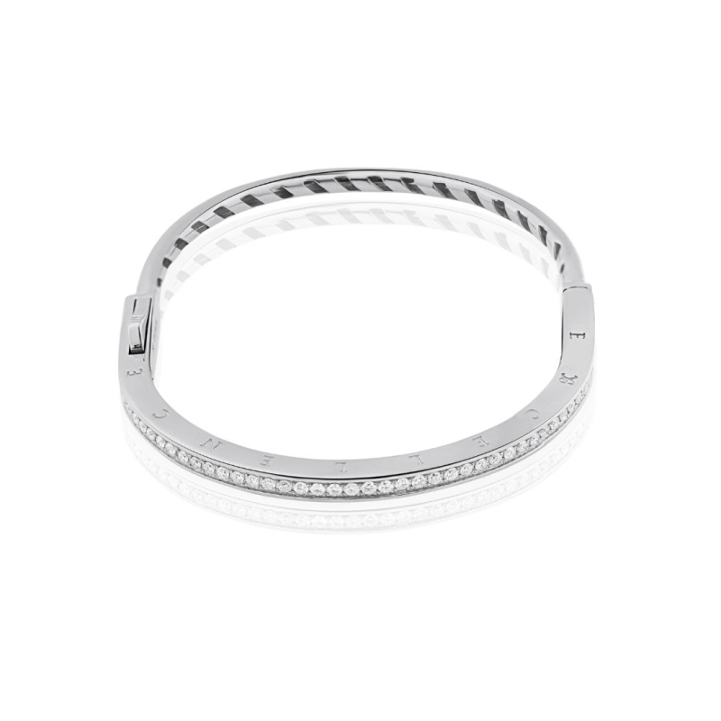 Bracelet Jonc Excellence Or gris 750/1000 & Diamants