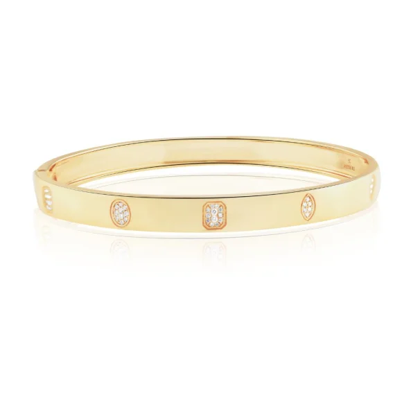 Bracelet Excellence Or jaune 750/1000 & Diamants