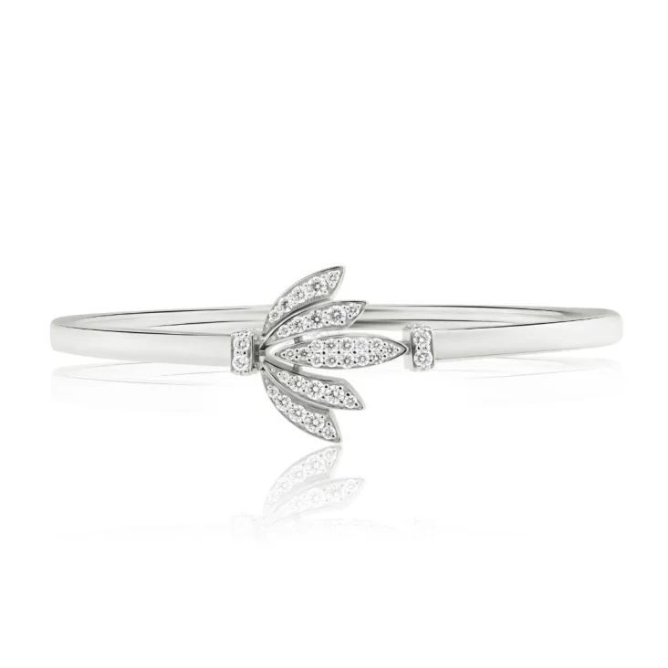 Bracelet Tulipe Excellence Or gris 750/1000 & Diamants