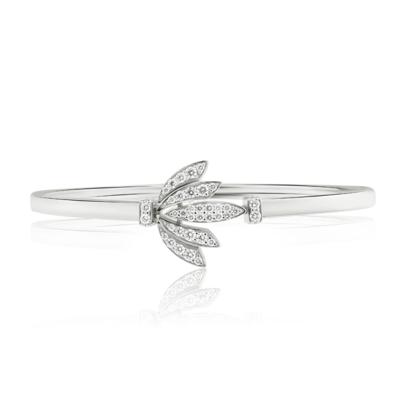 Bracelet Tulipe Excellence Or gris 750/1000 & Diamants