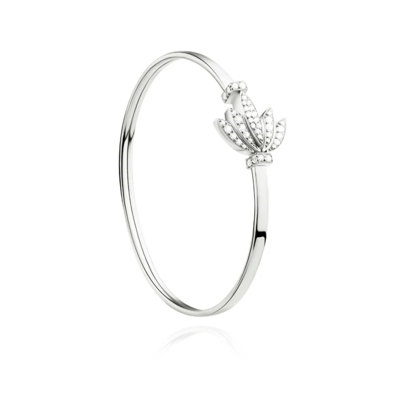 Bracelet Tulipe Excellence Or gris 750/1000 & Diamants