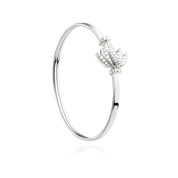 Bracelet Tulipe Excellence Or gris 750/1000 & Diamants