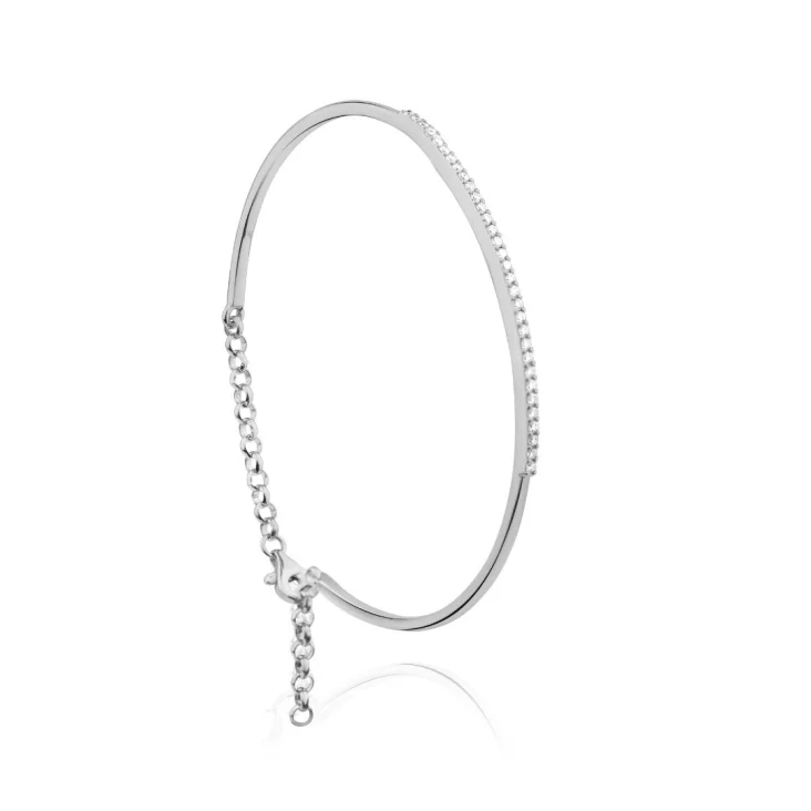Bracelet Excellence Or gris 750/1000 & Diamants 2