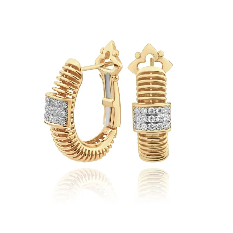 Créoles Excellence Or jaune 750/1000 & Diamants Créoles Excellence Or jaune 750/1000 & Diamants