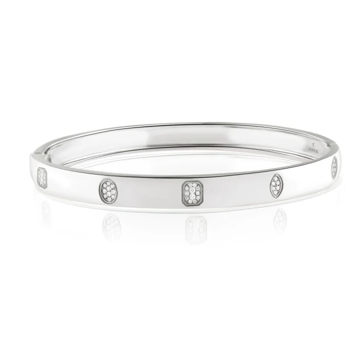 Bracelet Excellence Or gris 750/1000 & Diamants
