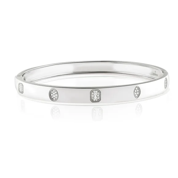 Bracelet Excellence Or gris 750/1000 & Diamants