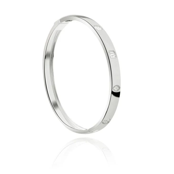 Bracelet Excellence Or gris 750/1000 & Diamants 2