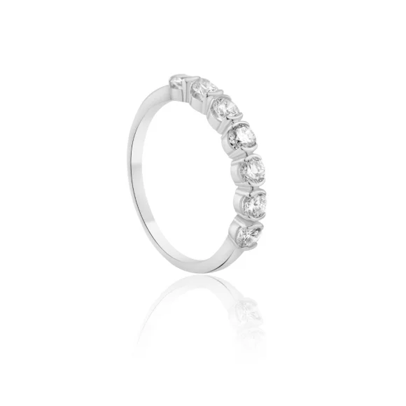 Demi alliance Excellence Or gris 750/1000 & Diamant