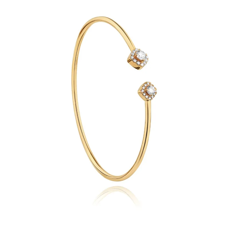Bracelet Jonc Excellence Or jaune 750/1000 & Diamants Bracelet Jonc Excellence Or jaune 750/1000 & Diamants