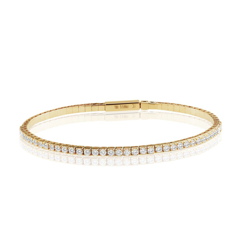Bracelet rivière Excellence Or jaune 750/1000 & Diamants