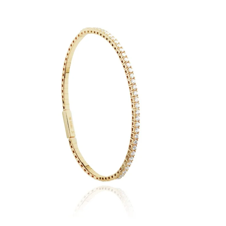 Bracelet rivière Excellence Or jaune 750/1000 & Diamants 2
