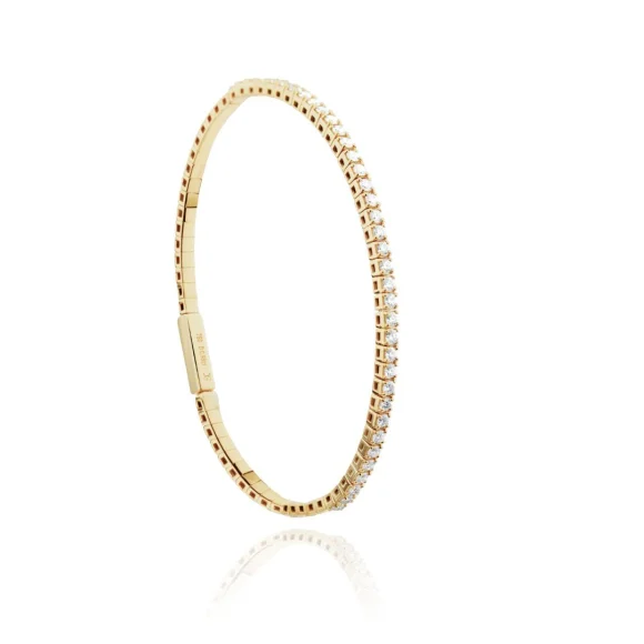 Bracelet rivière Excellence Or jaune 750/1000 & Diamants