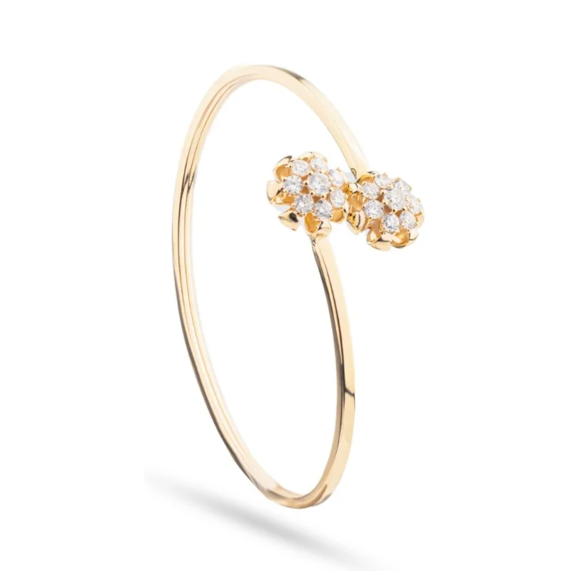 Bracelet jonc Excellence Or jaune 750/1000 & Diamants Bracelet jonc Excellence Or jaune 750/1000 & Diamants