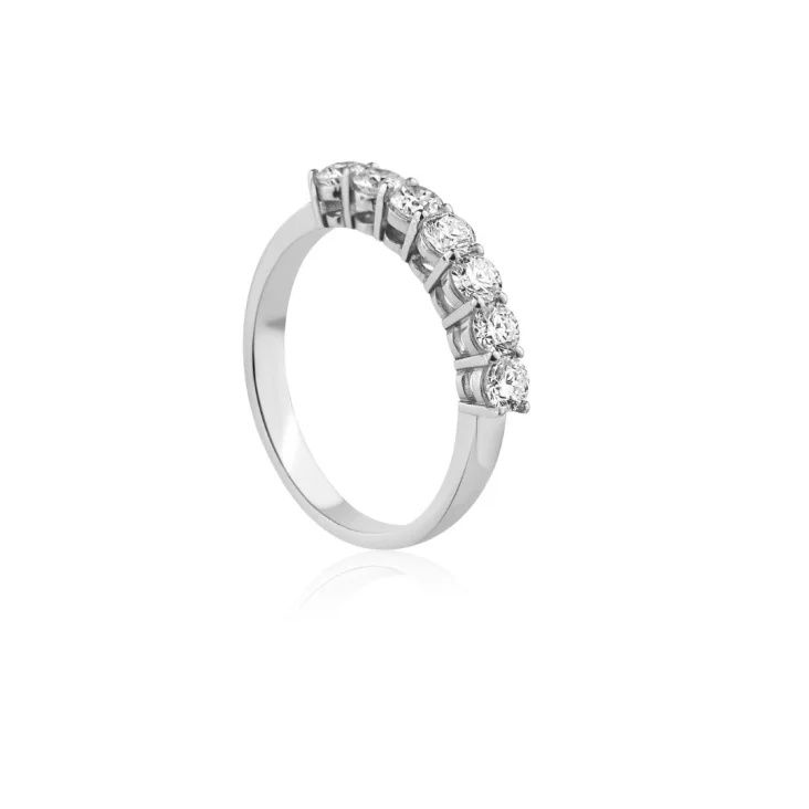 Demi alliance Excellence Or gris 750/1000 & Diamant 2