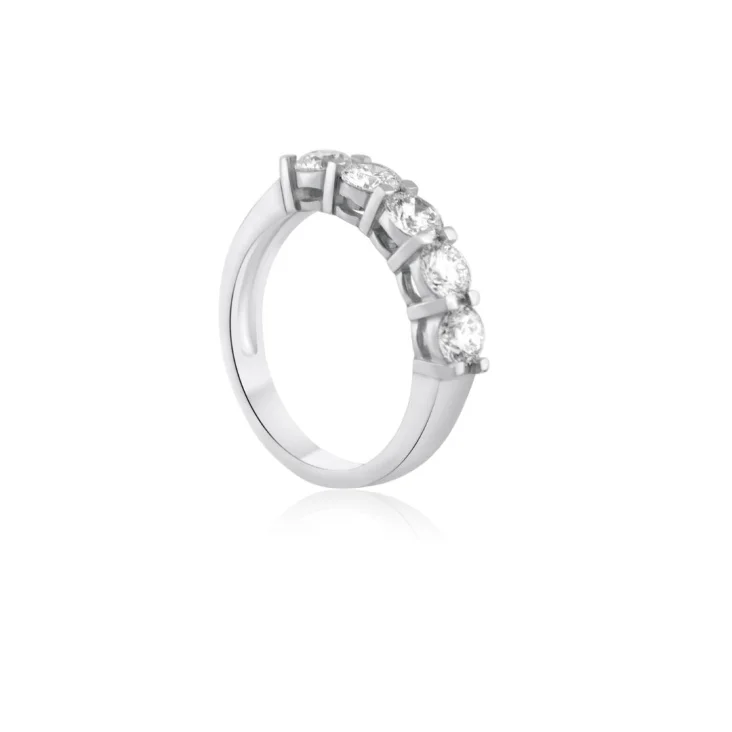 Demi alliance Excellence Or gris 750/1000 & Diamant 2