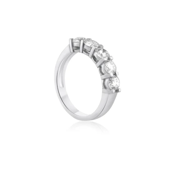 Demi alliance Excellence Or gris 750/1000 & Diamant