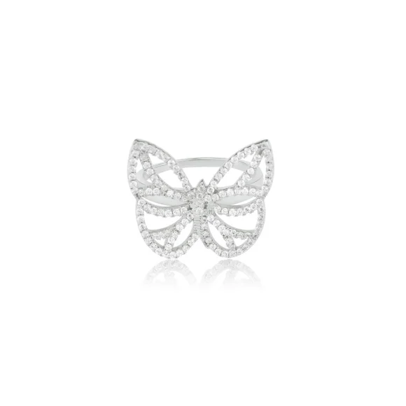 Bague Papillon Excellence Argent 925 Rh