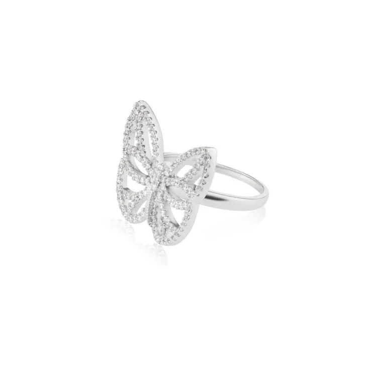 Bague Papillon Excellence Argent 925 Rh 2
