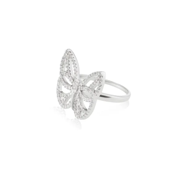 Bague Papillon Excellence Argent 925 Rh
