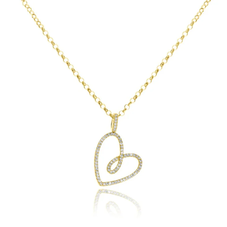 Pendentif Cœur Excellence Or jaune 750/1000 2