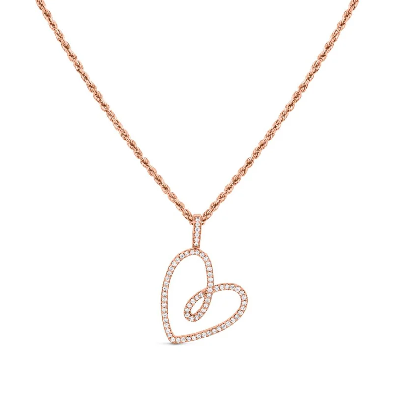 Pendentif Coeur Excellence Or rose 750/1000 Pendentif Coeur Excellence Or rose 750/1000