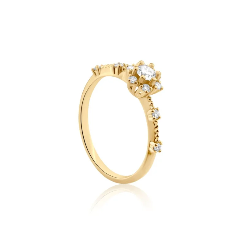 Bague marguerite Excellence Or jaune... Bague marguerite Excellence Or jaune...