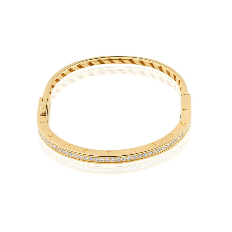Bracelet Jonc Excellence Or jaune 750/1000 & Diamants
