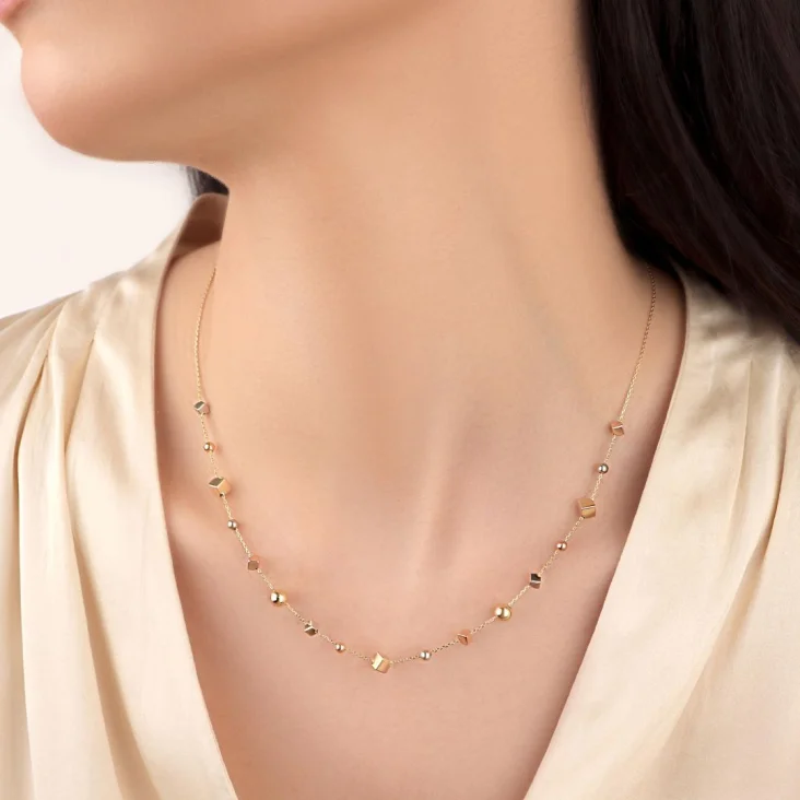 Collier Excellence Or tricolore 2