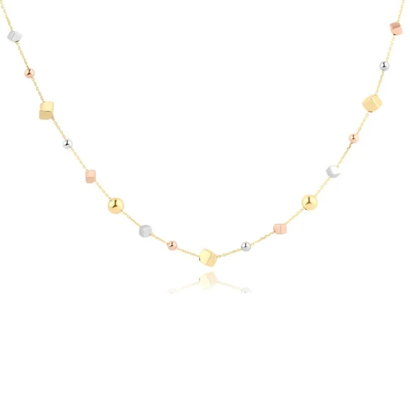 Collier Excellence Or tricolore