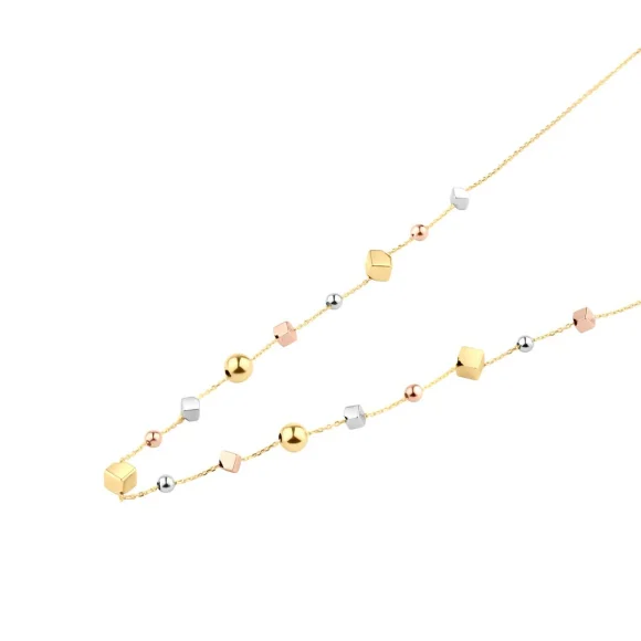 Collier Excellence Or tricolore