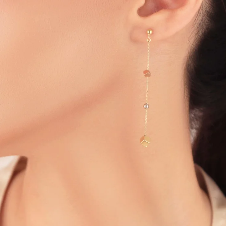Boucles Excellence Or tricolore 750/1000 2