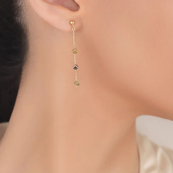 Boucles Excellence Or bicolore 750/1000 2