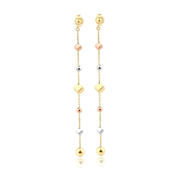 Boucles Excellence Or tricolore 750/1000
