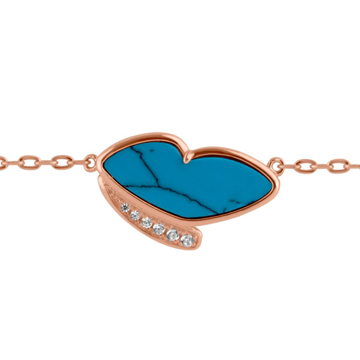 Gourmette Papillon Excellence Argent 925 RG & MOP 2